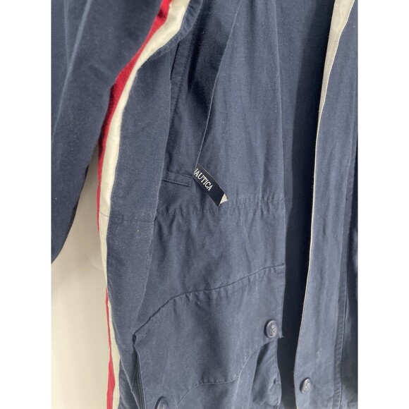 Vintage NAUTICA PERFORMANCE Embroidered Spell Out Sailing Jacket Coat Size XL - Picture 7 of 16